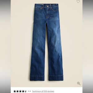 J. Crew High Waist Wide Leg Trousers